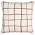 Schumacher Schumacher x Miles Redd Painterly Windowpane 22" Pillow in Brown For Sale - Image 4 of 4