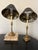 Hollywood Regency Chapman Manufacturing Co. Brass Barley Twist Candlestick Table Lamps With Foil Shades – Pair For Sale - Image 3 of 12