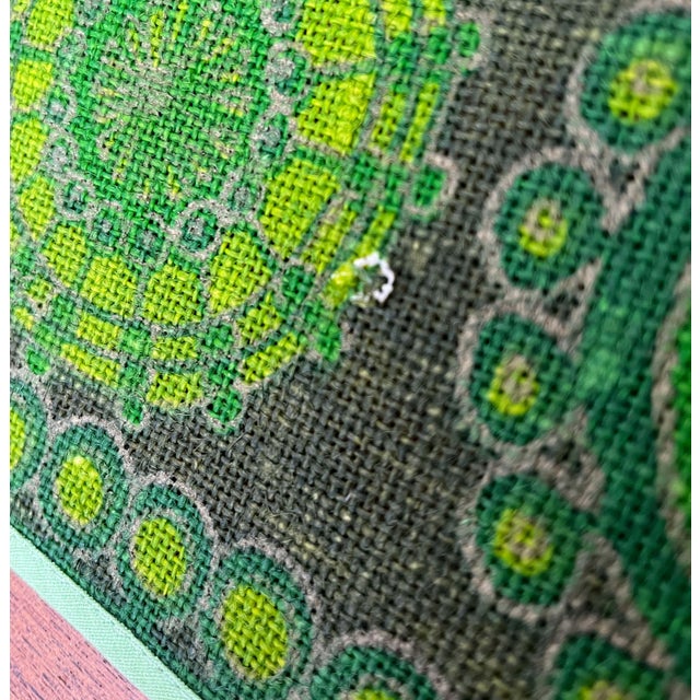 Mid-Century Modern Danish Decorative Linen Table Cloth Runner, 1960s For Sale - Image 12 of 14