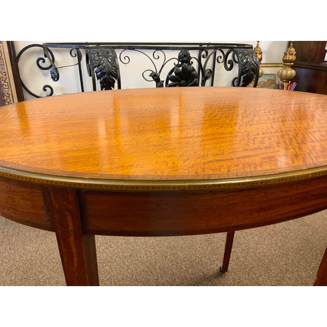 Early 20th Century Satinwood English Edwardian Table For Sale - Image 15 of 15