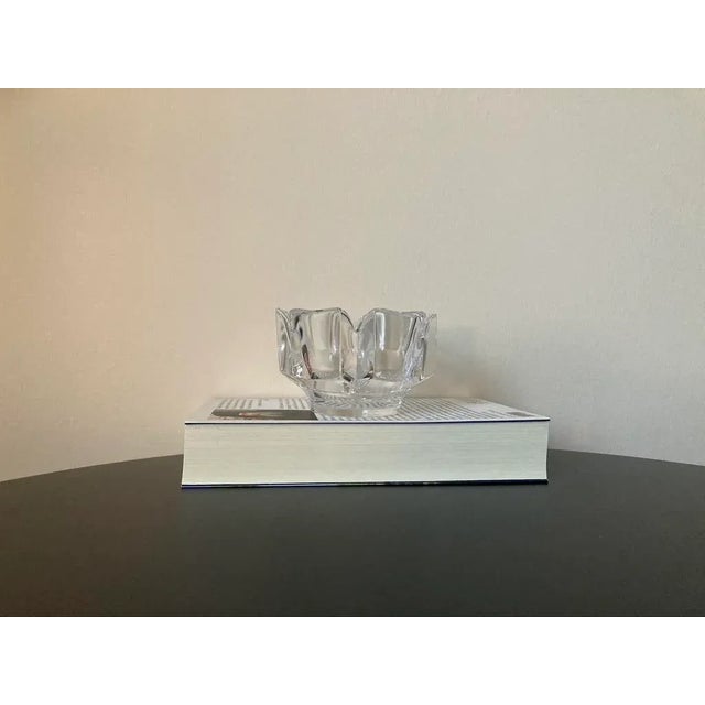 Mid-Century Modern Scandinavian Crown Orrefors Crystal Catchall Bowl, Signed For Sale - Image 3 of 18