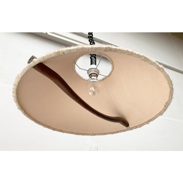 Mid-Century Wood and Wool Pendant Lamp, 1960s For Sale - Image 13 of 18