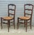 Pair of French Provincial Louis XV Style Oak Side Chairs, Circa 1920. For Sale - Image 4 of 11