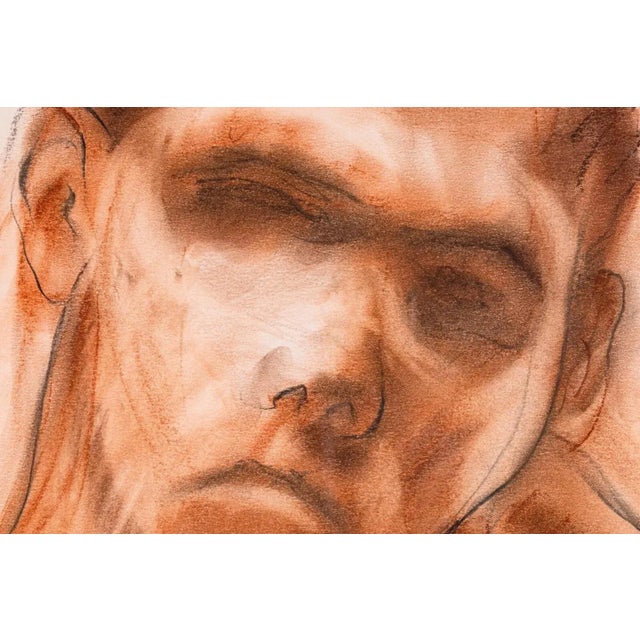 Mid 20th Century Betty Woodward-Bosley Wrath Signed Modern Figurative Drawing on Paper Framed For Sale - Image 5 of 10