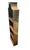 Valenti Vintage Rare Spanish Brass Clad Wood Pagoda Regency Sarreid Style Wall Shelf For Sale - Image 4 of 11