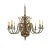 Baroque Style Brass Chandelier For Sale In San Francisco - Image 6 of 6