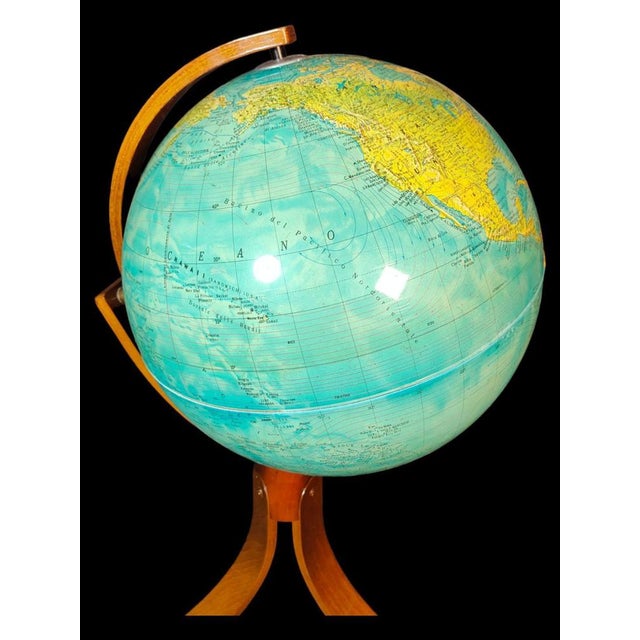 Vintage Globe in Wood & Plastic For Sale - Image 13 of 15