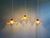 Amber-Colored Pleated Glass Pendant Lights, 1930s, Set of 3 For Sale - Image 12 of 18