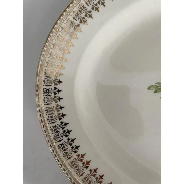 Ceramic Mid 20th Century 22 Karat Gold Serving Bowl & Platter For Sale - Image 7 of 12