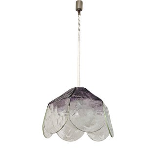 Murano Glass Pendant Lamp by AV Mazzega, 1970s For Sale