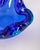 Glass Vintage Italian Ashtray in Blue Murano Glass, 1970s For Sale - Image 7 of 8