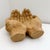 1950s Vintage Primitive Hand Carved Wooden Cupped Hands Sculpture Folk Art Bowl Decor For Sale - Image 5 of 9