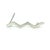 1990s Tiffany & Co Estate Zigzag Wave Brooch Pin Sterling Silver By Paloma Picasso For Sale - Image 9 of 10