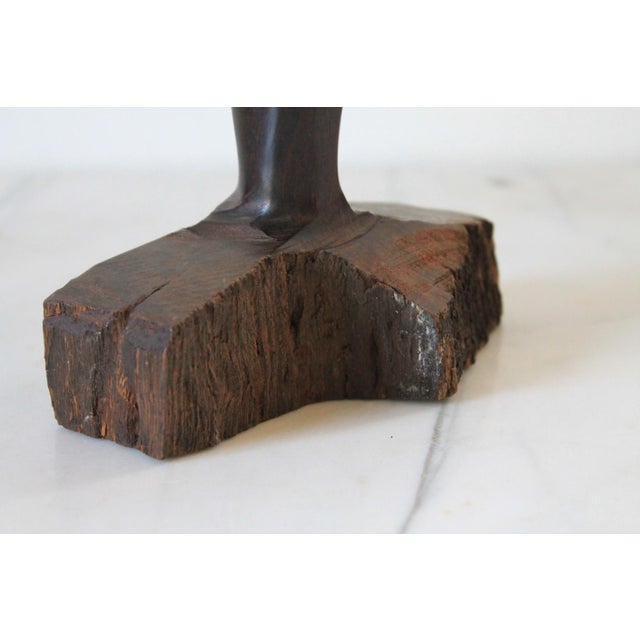 Vintage Hand Carved Ironwood Cactus Sculpture For Sale - Image 9 of 10