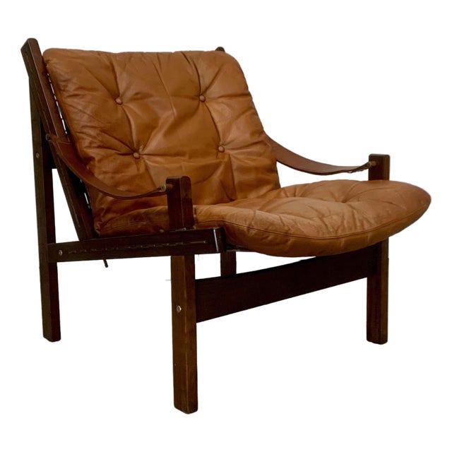 1960s Hunter Lounge Chair Attributed to Torbjørn Afdal for Bruksbo For Sale