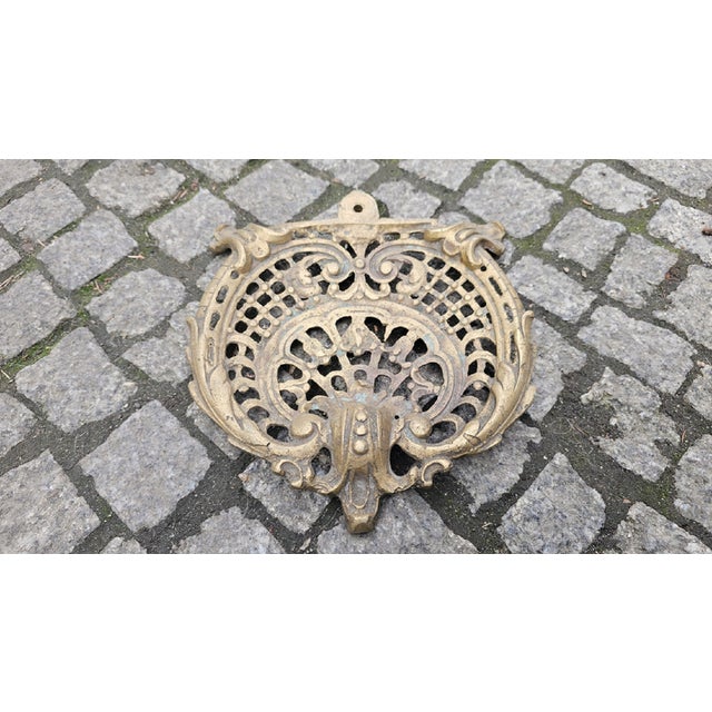 Art Nouveau Brass Fireplace Base, 1890s For Sale - Image 6 of 6