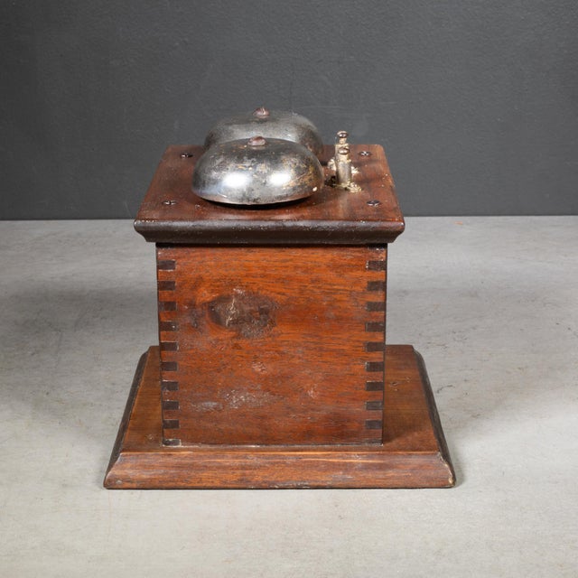 Late 19th Century 19th C. San Francisco "Pac Tel" Telephone Extension Ringer Box c.1890 For Sale - Image 5 of 9