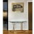 1970s Curved 1970s Gold Brass Colored Sofa Table Console With Glass Top For Sale - Image 5 of 12