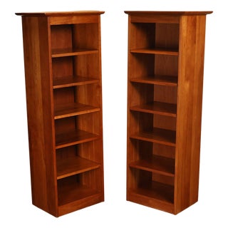 Stickley Mission Collection Pair of Cherry Bookcases For Sale