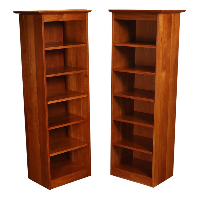 Stickley Mission Collection Pair of Cherry Bookcases For Sale