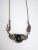 Silver Black Onyx and Sterling Silver Necklace Art Nouveau, Circa Late-20th Century For Sale - Image 8 of 9