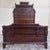 Antique Full Size C 1870-1890 Victorian Eastlake Monumental High Back Walnut Bed For Sale - Image 11 of 11