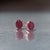 Red Natural Ruby Stud Earrings 14k White Gold 3.0 TCW Certified For Sale - Image 8 of 10