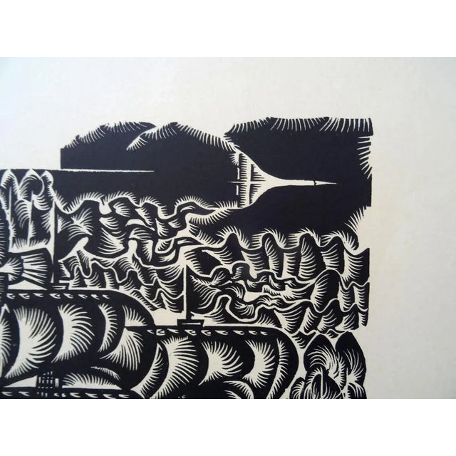 1970s Dainis Rozkalns, Swans, 1976, Linocut For Sale - Image 5 of 7