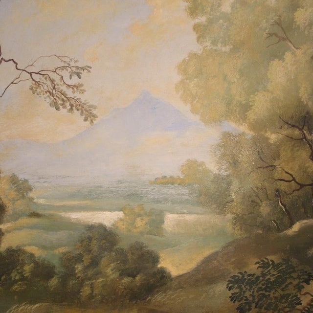 Italian Artist, Landscape, 1950, Oil on Masonite For Sale - Image 9 of 15