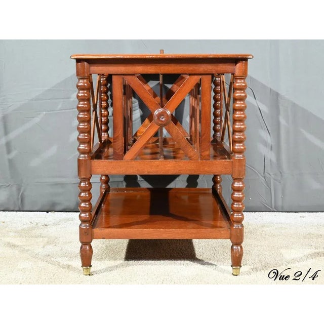 Louis Philippe Magazine Rack in Mahogany For Sale - Image 15 of 18