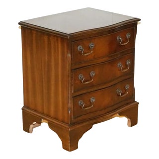 Georgian Style Hardwood Flame Chest of Drawers For Sale