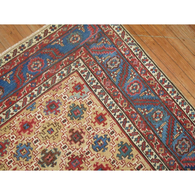 Zabihi Collection Antique Persian Square Bakshaish Rug For Sale - Image 4 of 6