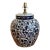 Late 20th Century Cobalt Blue & White Porcelain Ginger Jar Lamp Base For Sale