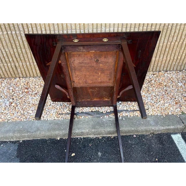 Early 19th Century Mahogany Drop Leaf Side Table. For Sale In Washington DC - Image 6 of 12