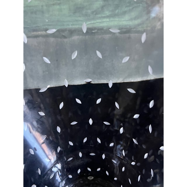 Saint-Louis Mouth Blown and Hand Cut, Scalloped Top Vase For Sale - Image 9 of 13