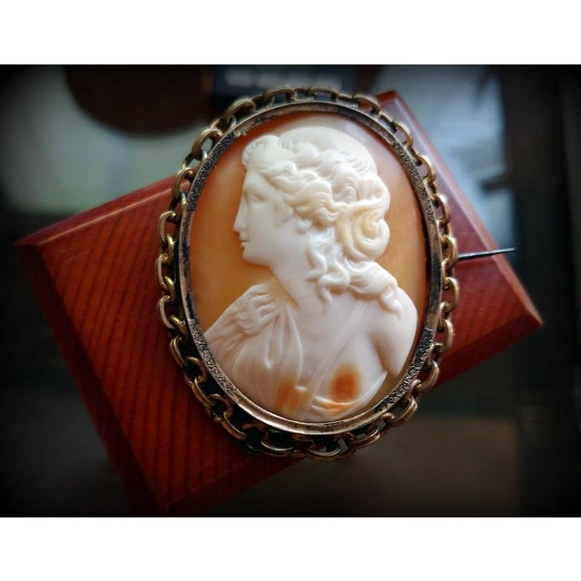 We are thrilled to present this amazing Victorian Cameo Brooch, dating back to the 1830s-1850s. The beautiful portrait of...