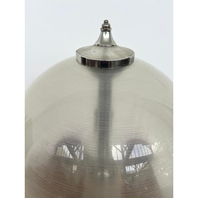 Metal Vintage Sculptural Lamp with Marble Base, 1970s For Sale - Image 7 of 12