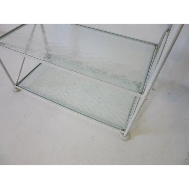 Russell Woodard Iron and Glass Etagere or Bookcase For Sale In Cincinnati - Image 6 of 7