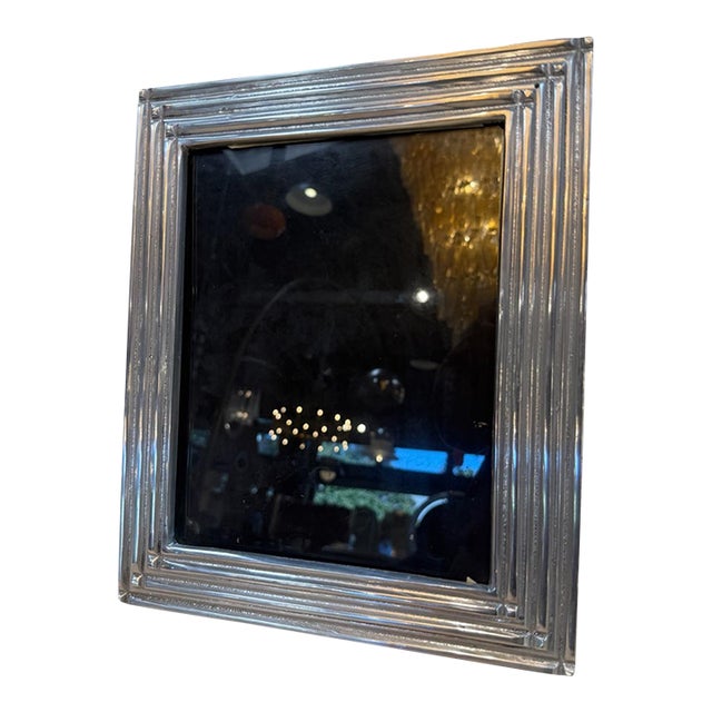 Silver-Tone Stepped Picture Frame For Sale