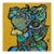 Alexander Arshansky Cubist Painting "Blue Apple" For Sale