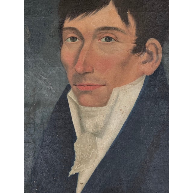 Portraits, 1820, Oil on Canvases, Framed, Set of 2 For Sale - Image 13 of 17