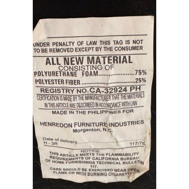 Black Henredon Acquisitions Dining Chairs, Set of Eight For Sale - Image 8 of 12