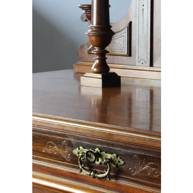 Antique Danish Cabinet in Mahogany, 1890s For Sale - Image 9 of 15