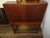 Lh25 Vintage French Country Drop Leaf Secretary Desk Solid Oak For Sale - Image 12 of 12