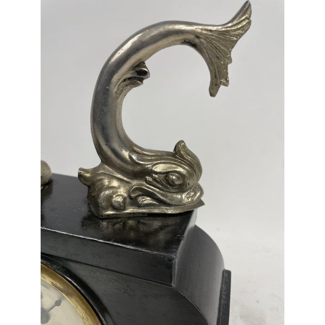 Liberty Clock with Fish, 1920s For Sale - Image 12 of 14
