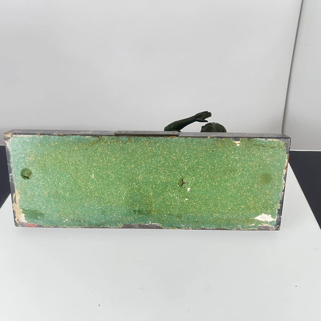 Art Deco Male Sculpture, Spelter, Marble, France circa 1930 For Sale - Image 13 of 14