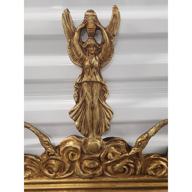 Late 19th Century Antique Late 19th Century Empire Style Gilded Mirror From the Waldorf Astoria Hotel Nyc For Sale - Image 5 of 18