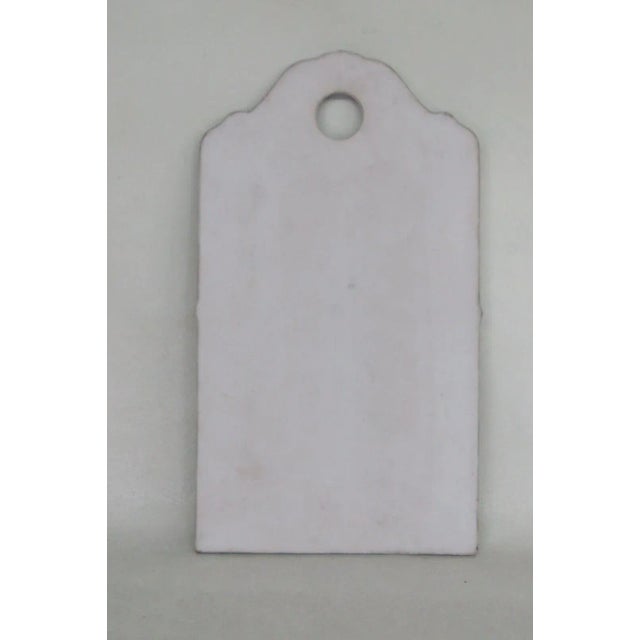 Ceramic Cutting Board Signed 1998 Hand Painted Blue With Yellow Flowers 3706b For Sale In Miami - Image 6 of 10
