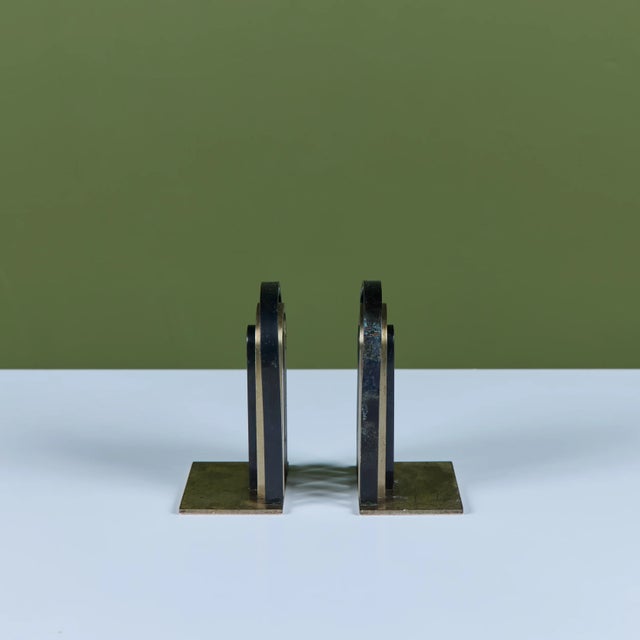 Pair of Arch Bookends by Walter von Nessen for Chase USA For Sale - Image 11 of 18