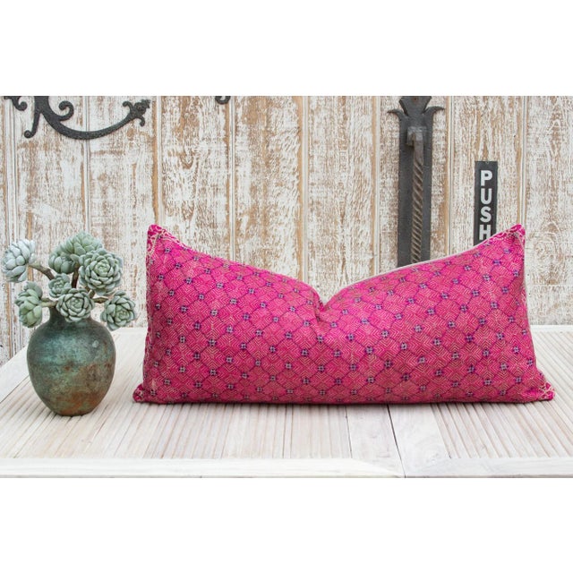 Antique Lavani Sindh Silk Pillow For Sale - Image 9 of 10